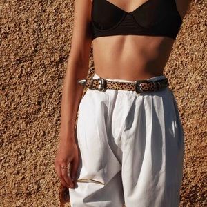 White oversized pants